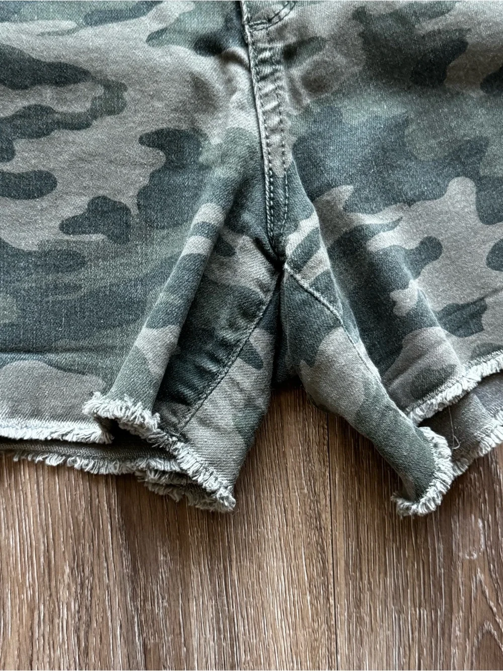 Universal Thread Green Camo Denim Shorts